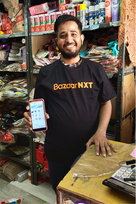 BazaarNXT merchant showing the app